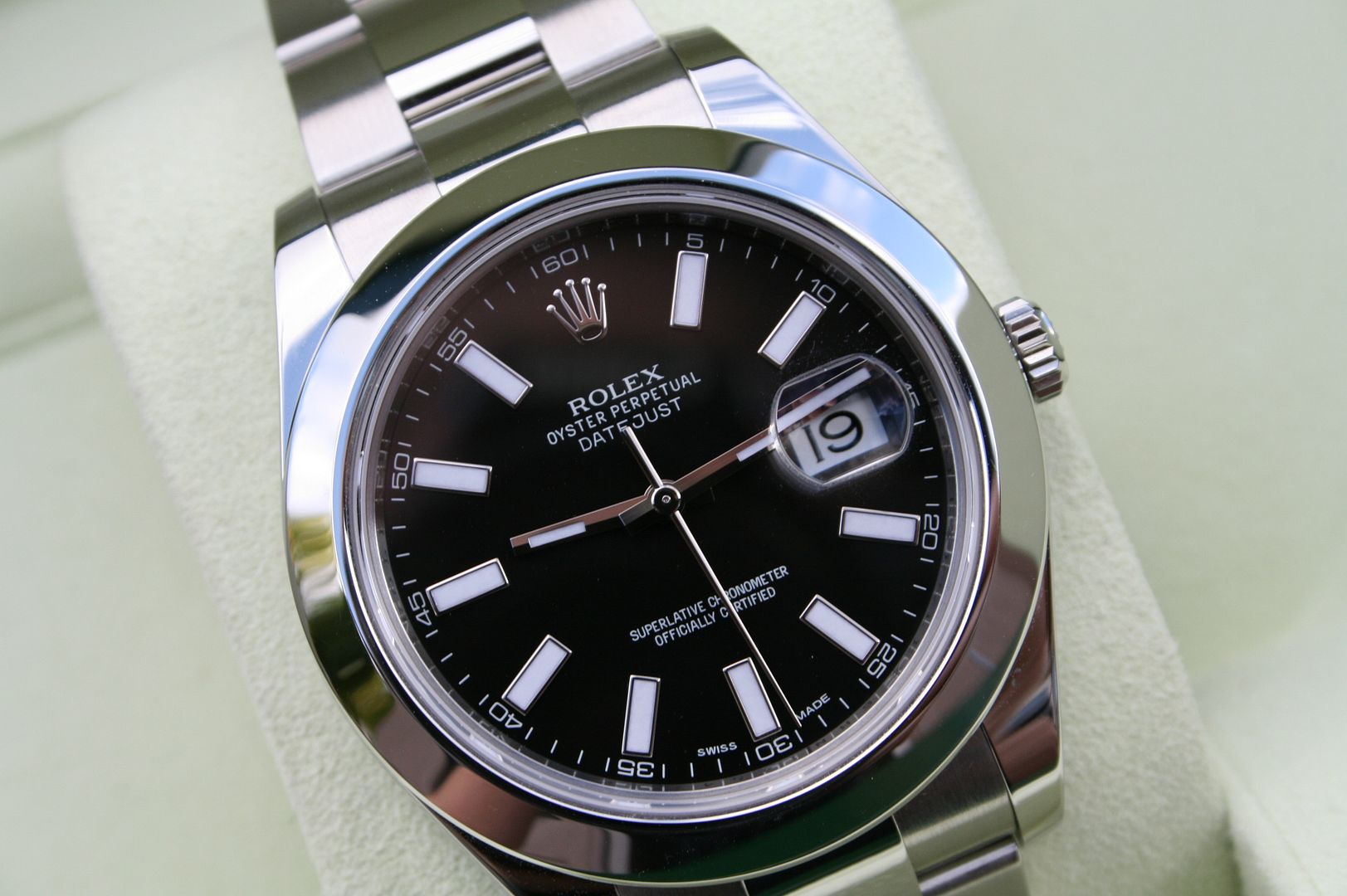 rolex datejust black dial 41mm